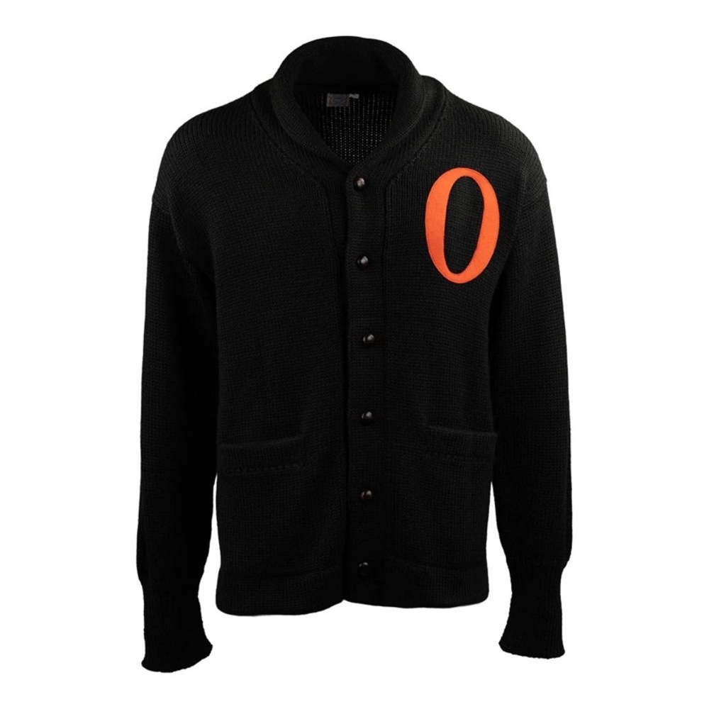 Ebbets Field: Baltimore Orioles 1901 Shawl Collar Sweater: New With Tags
